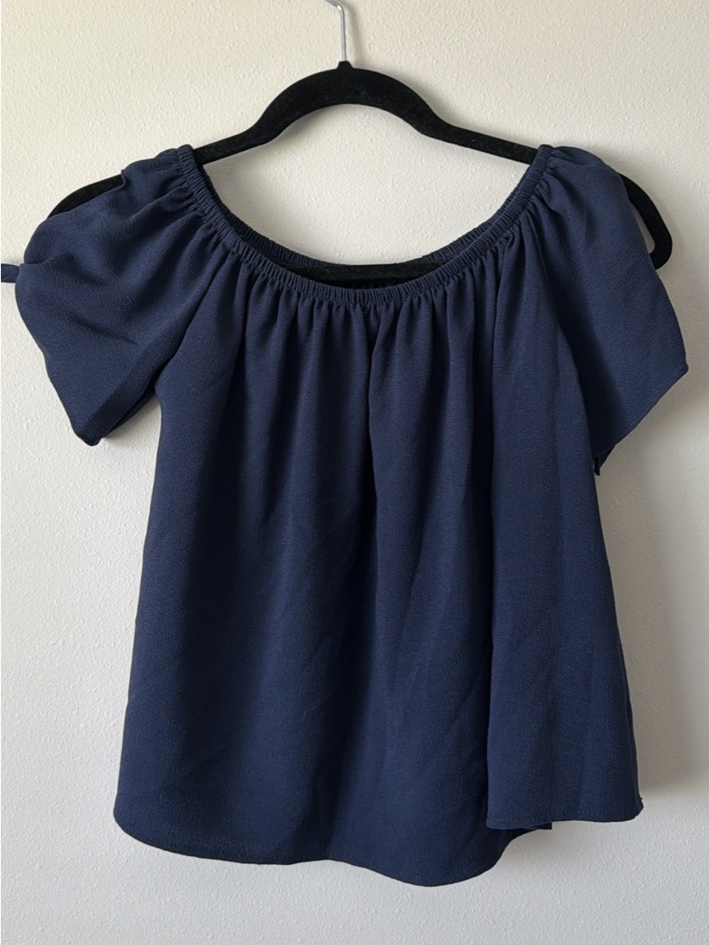 NORDSTROM BP Off-Shoulder Navy Top